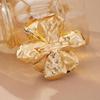 Irregular 3D Flower & Faux Pearl Brooch for Women – Elegant High-End Design