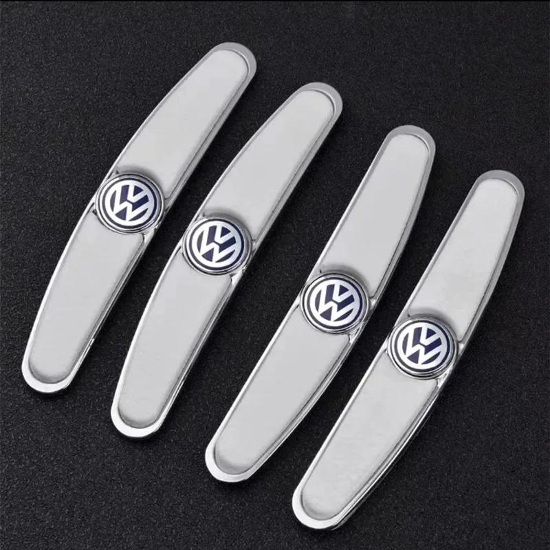 W194pcs Rubber Bumper Strip Car Door Anti-Collision Emblem Sticker for VW Volkswagen Golf Polo Passat Touran Accessories