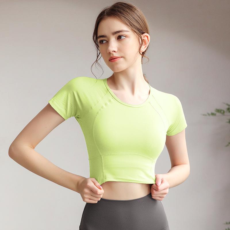 Women's Slimming High-Stretch Breathable Yoga T-shirt - Summer Fitness Top