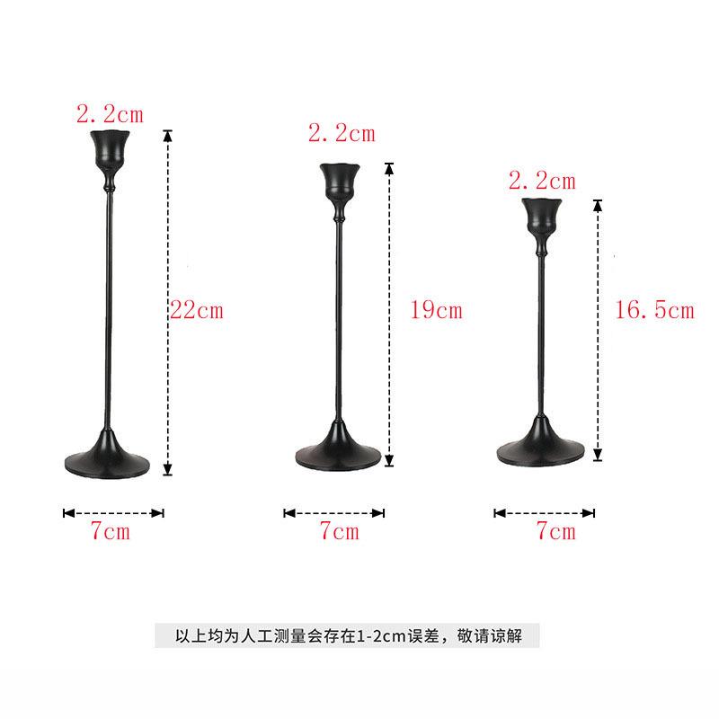 

European Gold Candle Holders Set of 3, Iron Craft Taper Candle Stick for Romantic Dinner, Luxury Home Table Decor Centerpiece