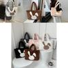 Large Capacity Plush Tote Bag Women Winter New Street Fashion Shoulder Bag