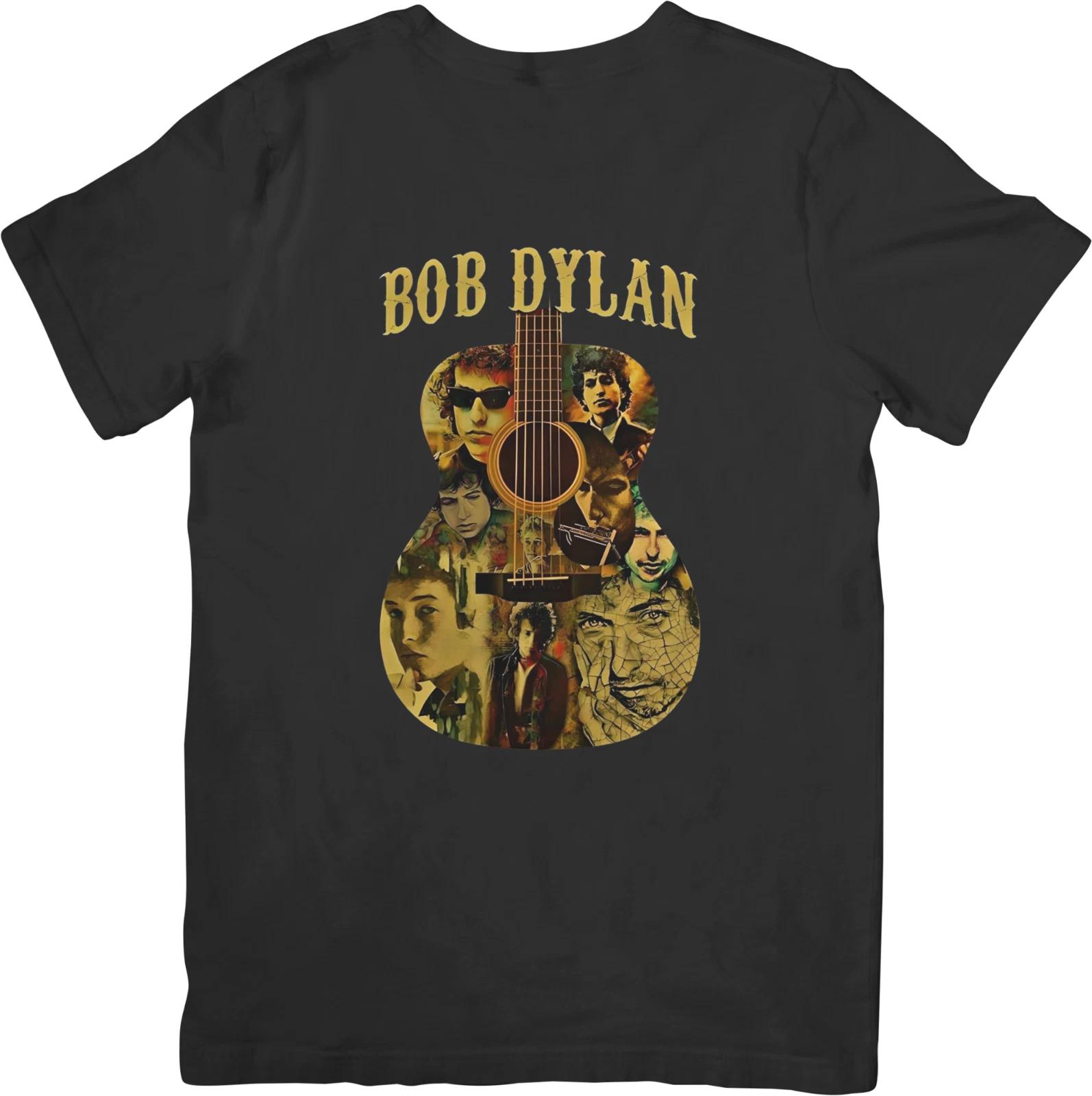 

Bob Dylan 60s folk Music Unisex Fit for Men & Women Quality Cotton T-Shirt Black L