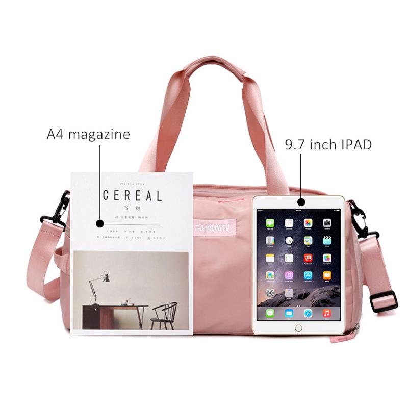 Stilvolle Outdoor Wasserdichtes Nylon Sport Fitnessstudio Herren Damen Training Fitness Reisen Yogamatte Tasche Sporttasche