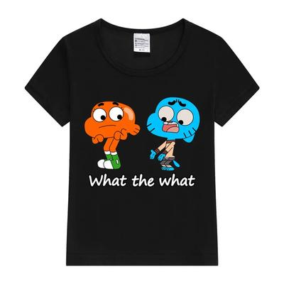 De Wonderlijke Wereld van Gumball Gumball en Darwin Wat de Wat Kinder T-shirt Grafisch T-shirt Meisje Jongen Casual Mode Tops T-shirts