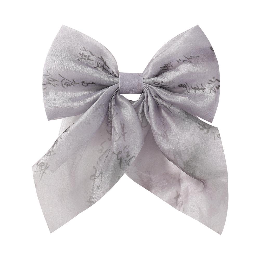 2Pcs Baby Hair Clip for Girls Hair Tie Ink Style Bow Kid Hair Accessory Sping Autumn Princess Children Hairband