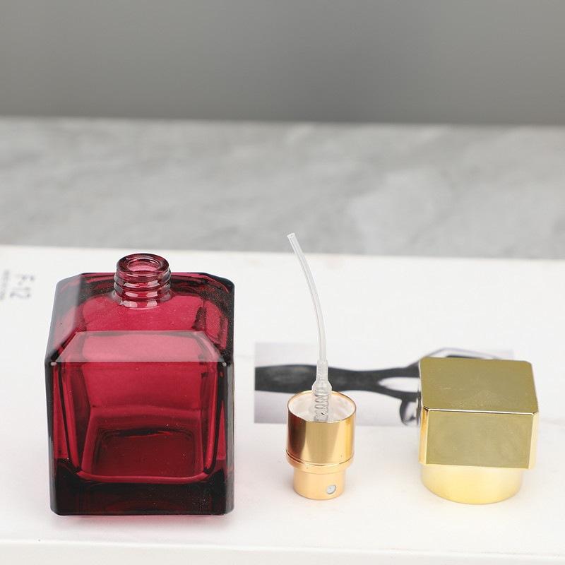 1 st Tom Flaska Dispenser Parfymflaska Spray 50 ml Högkvalitativ Glas Bärbar Rese Delikat Parfymflaska