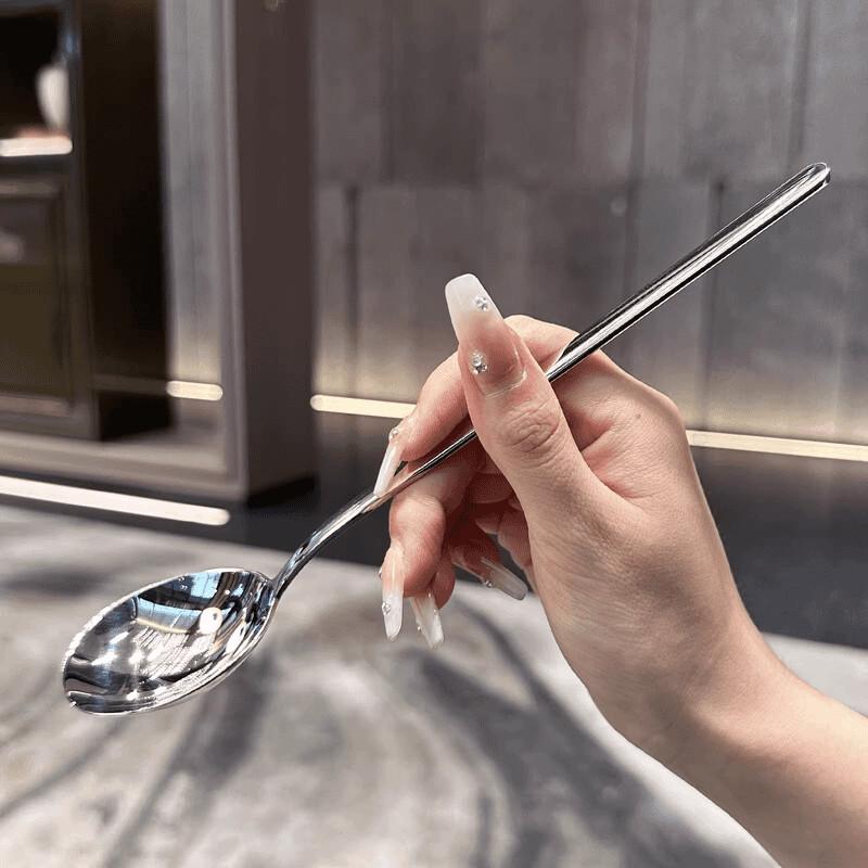 Korean Stainless Steel Serving Spoon