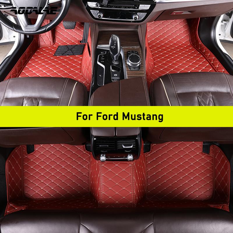 

Car Floor Mats For Ford Mustang Auto Carpets Foot Coche Accessorie 2005-2014 бежевый