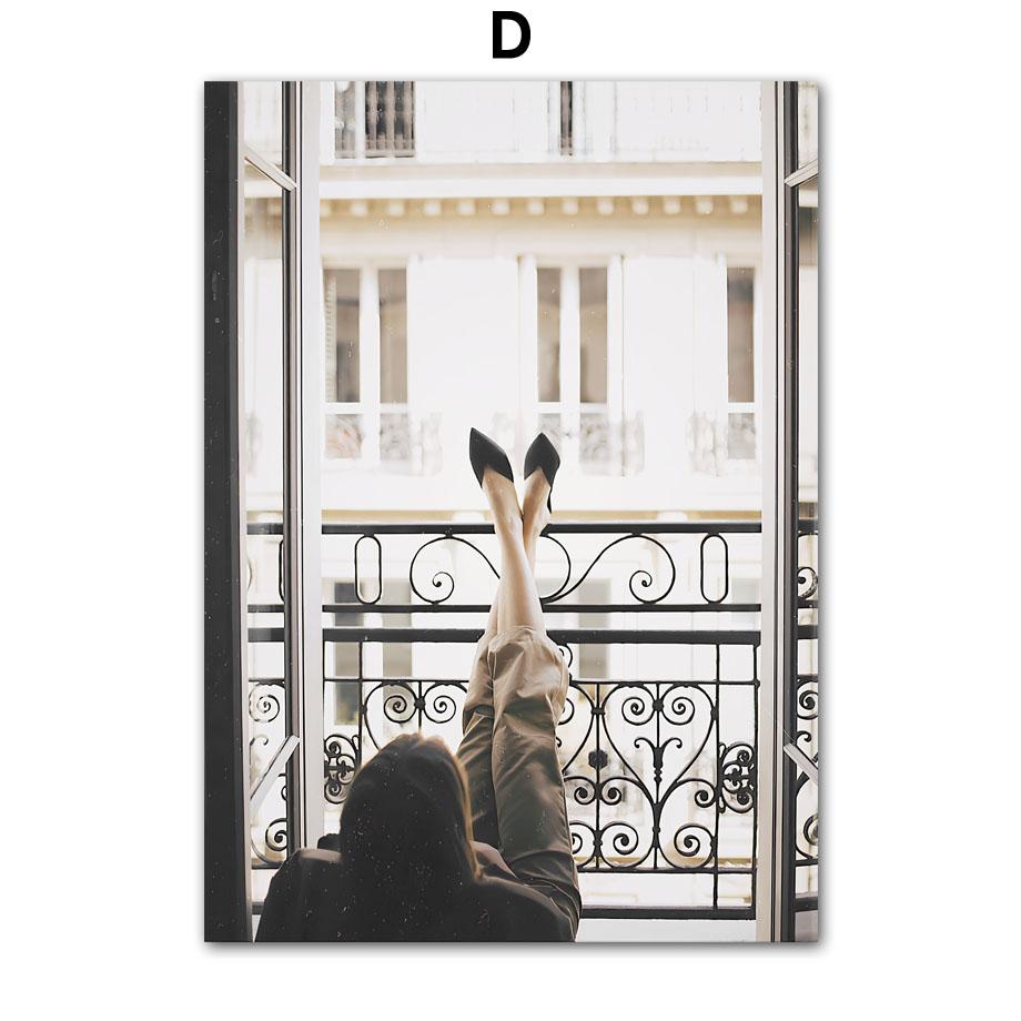 Veggkunst Lerretsmaling Paris Håndkle L'Arc de Triomphe Motebutikk Cafe Stue Dekor Plakater og utskrifter Cafe Veggbilde