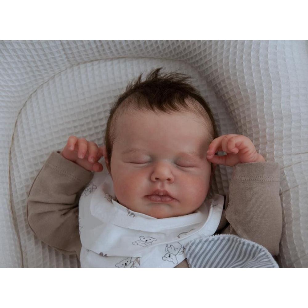 

19-дюймовая кукла LOULOU имитирует игрушку Reborn Baby Doll для детей, куклы-компаньоны, игрушки Cloth Body Doll