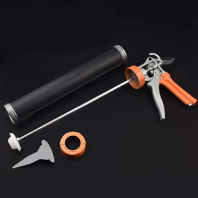 High Efficiency Caulk Guns Aluminum Tube Caulking Tool with Nozzle for Gluing Tasks Glass Adhesive, Various Applications