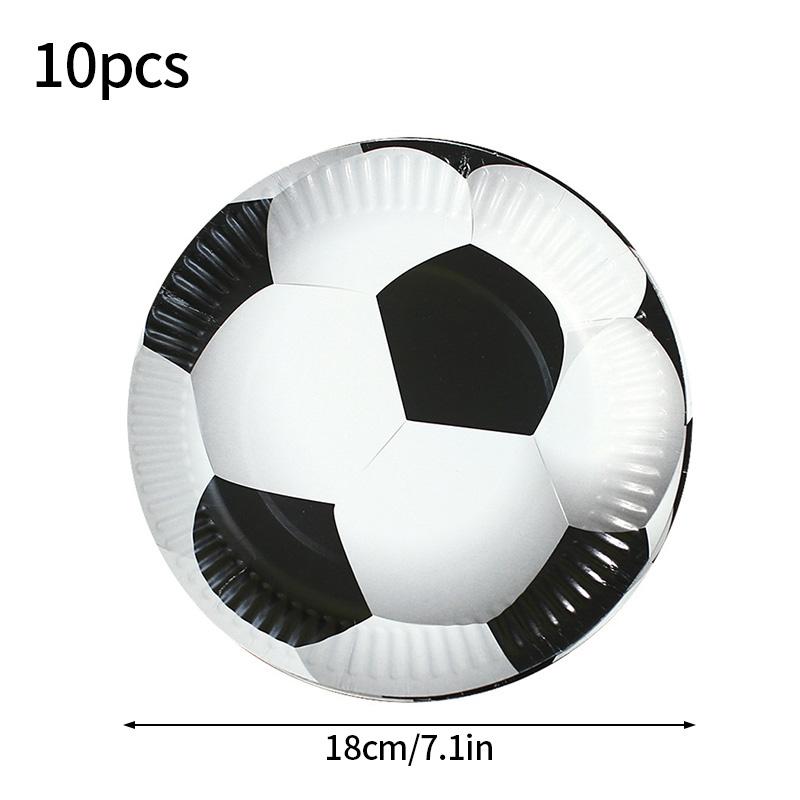 Football Theme Birthday Party Decorations Disposable Tableware Paper Plate Cup Straw Baby Shower Favor Boys Party Supplies Decor