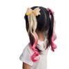 1 Stück Niedliche Prinzessin Farbverlauf Lockiges Haar Schleife Perücke Mädchen Haarnadeln Kinder Kopfschmuck Haarspange Haarspangen Haarspangen Haaraccessoires