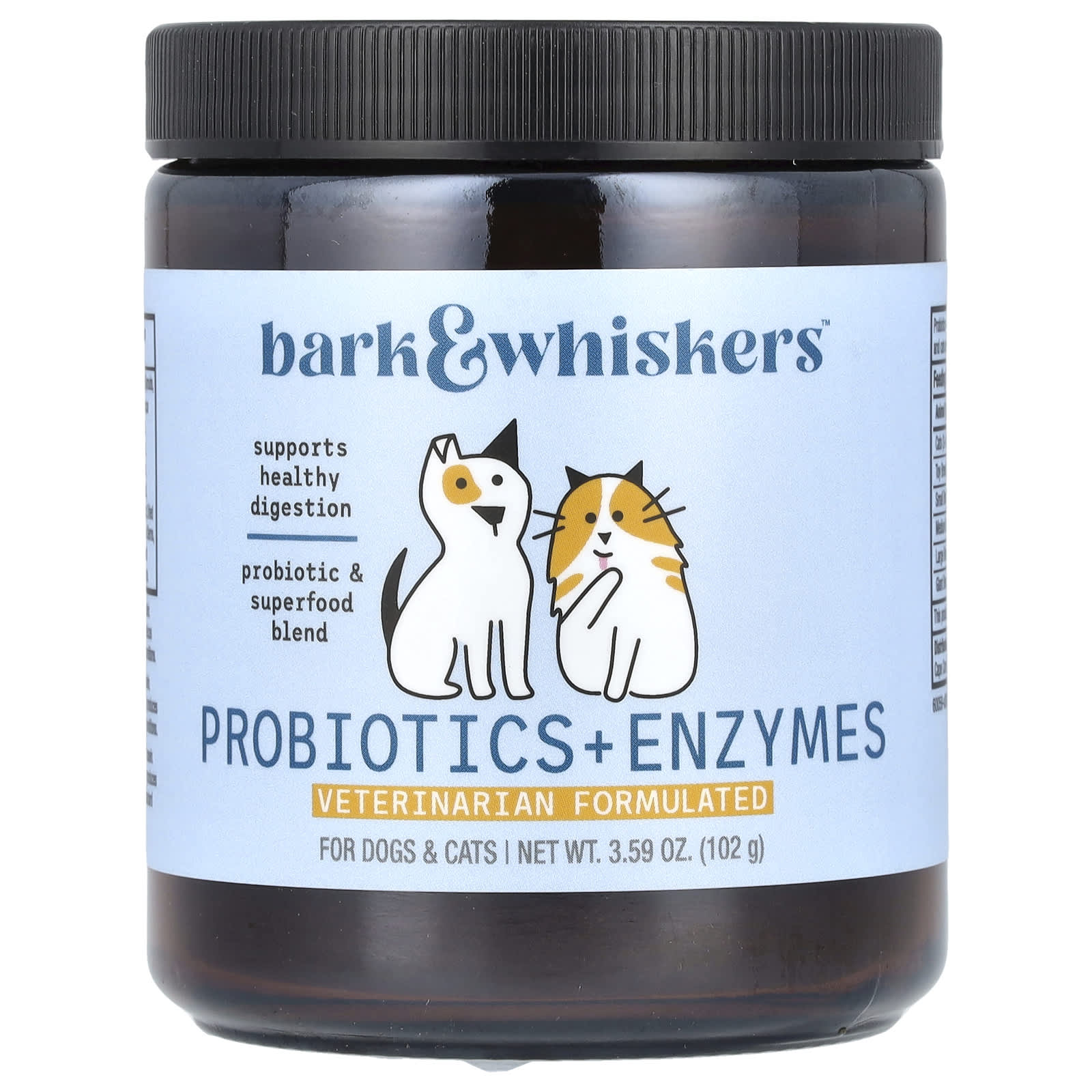 

Dr. Mercola, Probiotic + Enzymes, For Dogs & Cats, 102G (3.59Oz)