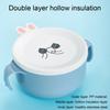 Lunch Box Double-layered Reusable Stainless Steel Portable Daily Use Rice Noodle Bowl Kitchen Supplies