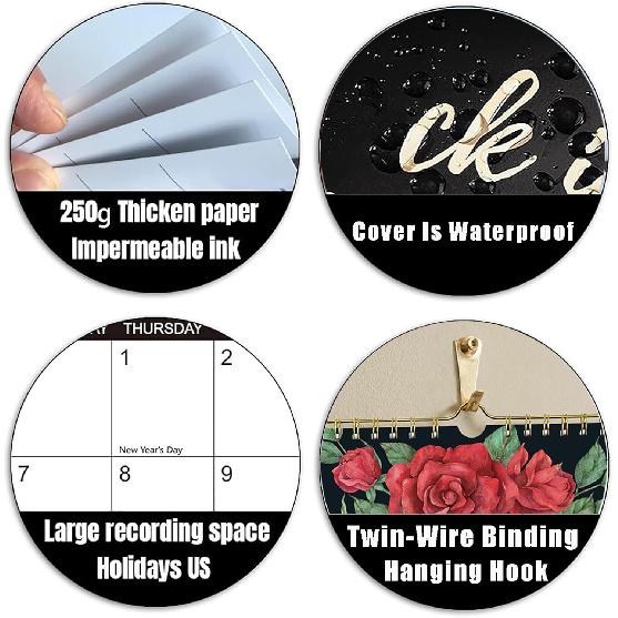 2026 Calendar for Tired Women | Fuck It Wall Calendar 2026,Spiral Binding Hanging Calendar for Home Office 11" x 8.5" | Gag Gift for Tired