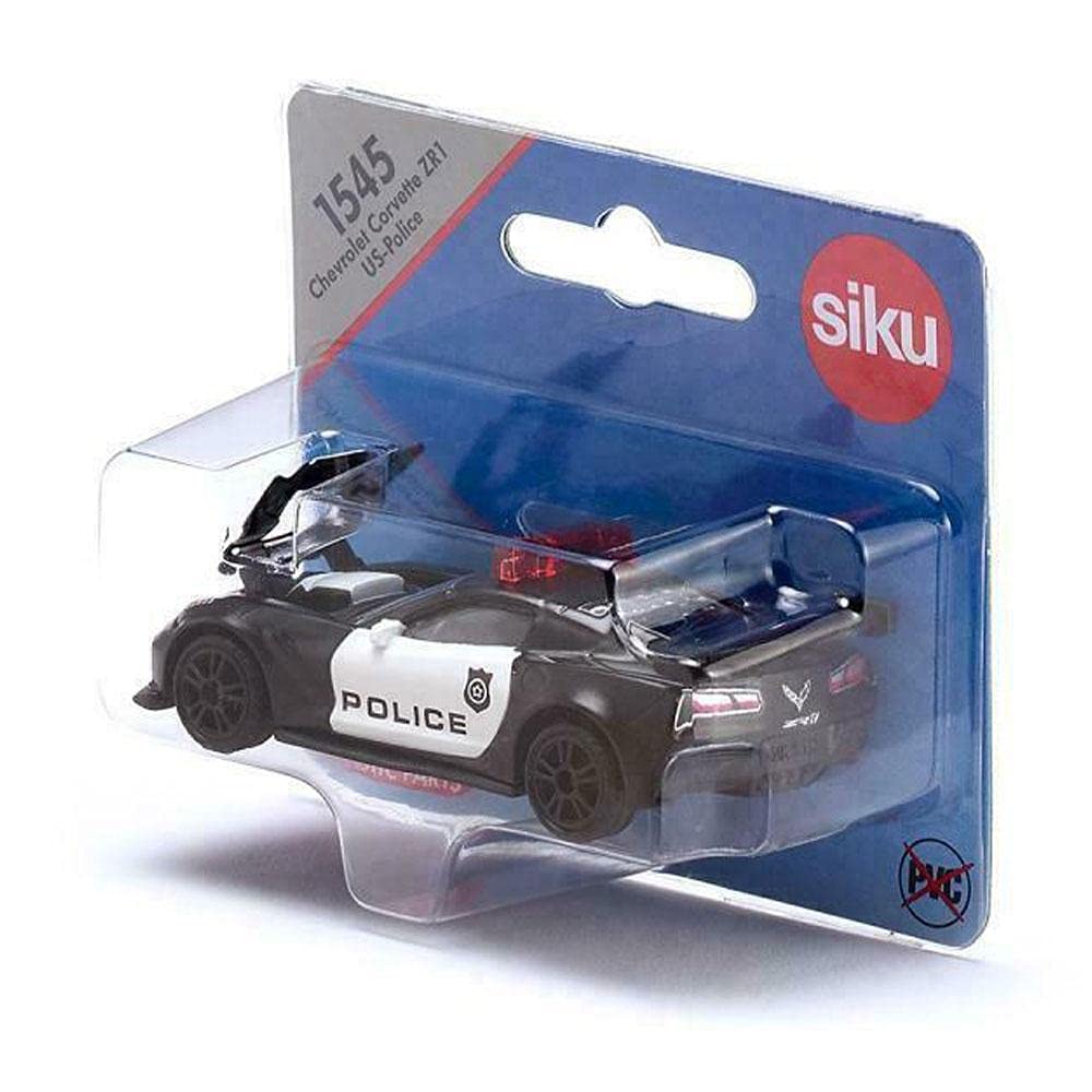 SIKU Chevrolet Corvette ZR1 Police Ages 3 and SK1545 (for Up)