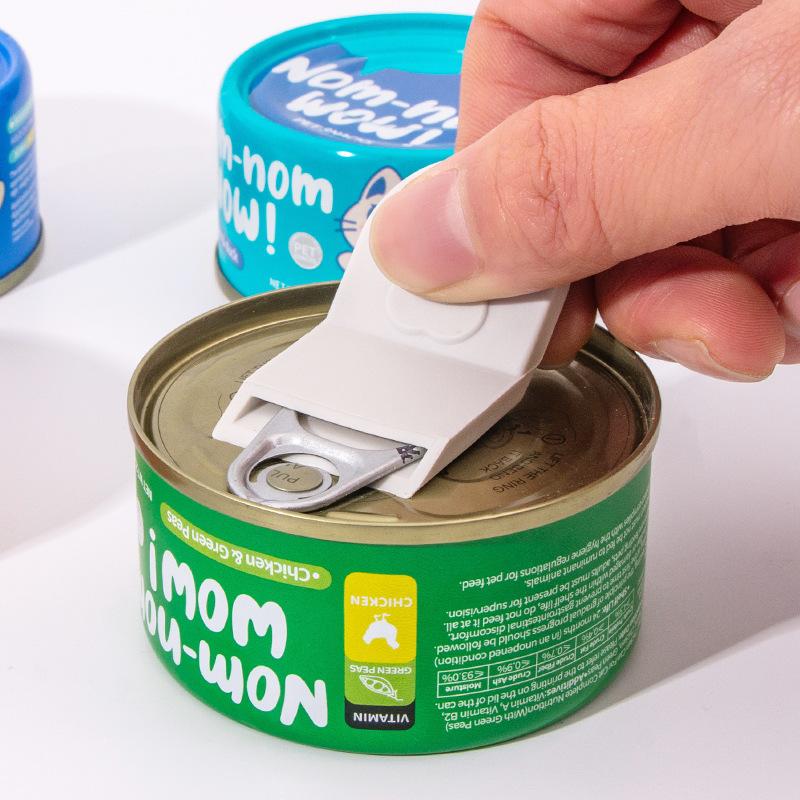 Niedliche Katzenform Haustier Dosenöffner Tragbarer Manueller Dosenöffner Für Nassfutter-Dosen und Tierfutter-Gläser Einfaches Ring-Pull Öffner Werkzeug