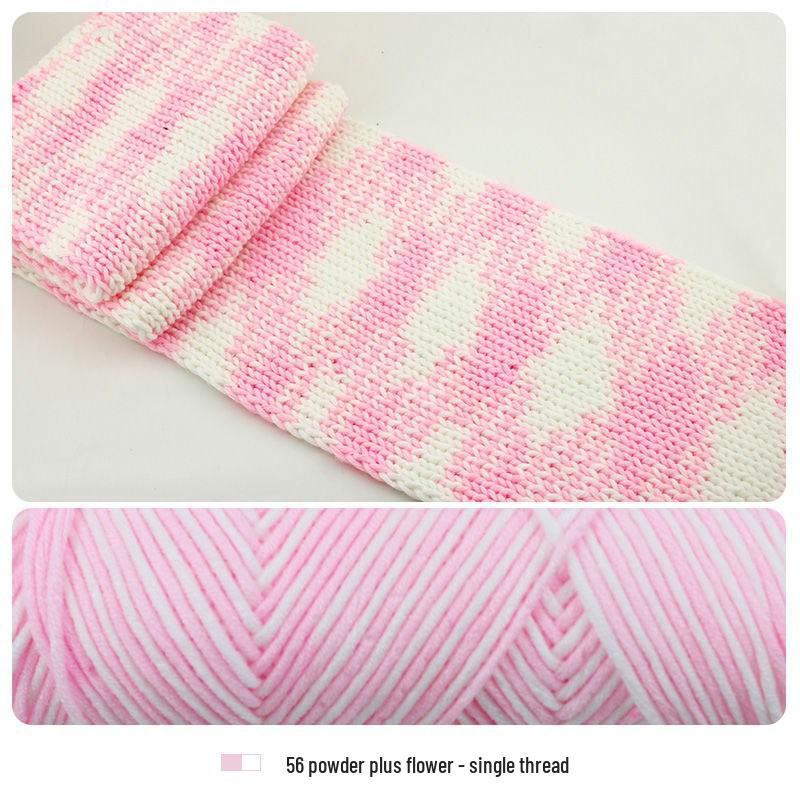 Hand-Knitted Cotton Wool Scarf Yarn for Men & Women, Coarse Wool & Milk Cotton Material, Worsted Crochet.