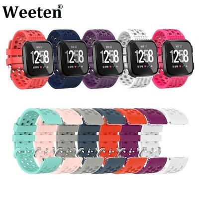 Silikon Bileklik Kayışı Fitbit Versa/Fitbit Versa 2/Versa Lite Akıllı Daire Bilezik Yedek Kayış