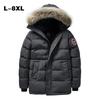 Men's Extra Thick Hooded Velvet Down Jacket for Skiing and Mountaineering - Warm, Large Size, Deep Winter Protection