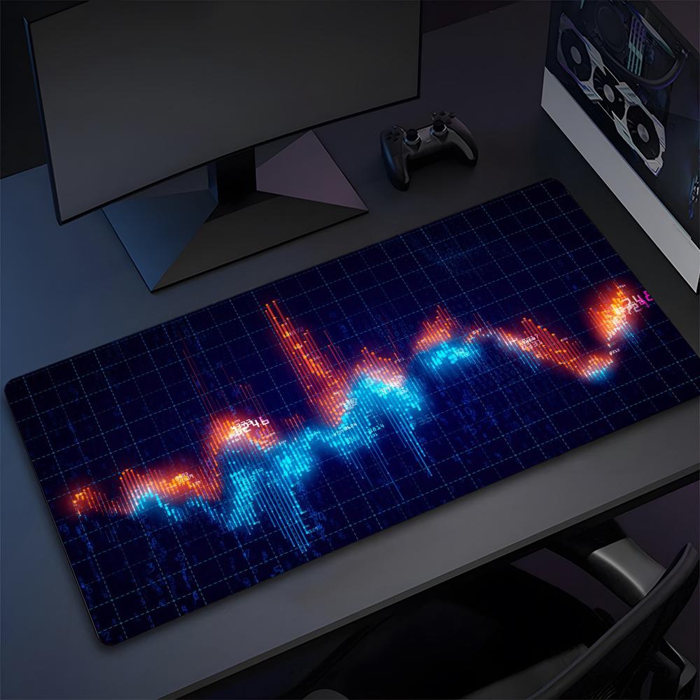 Stock Market Candle Chart Mouse Pad High Quality Natural Rubber Mouse Pad The Most Professional Washable Laptop Mouse Pad