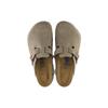 Birkenstock Boston Soft Footbed Suede Narrow Fit Taupe Unisex Sneakers Tan 0560773