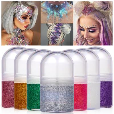 Popular Glitter Gel Gel Sequins Hair Body Facial Hair Glitter Powder Eyeshadow Cream Makeup Dance