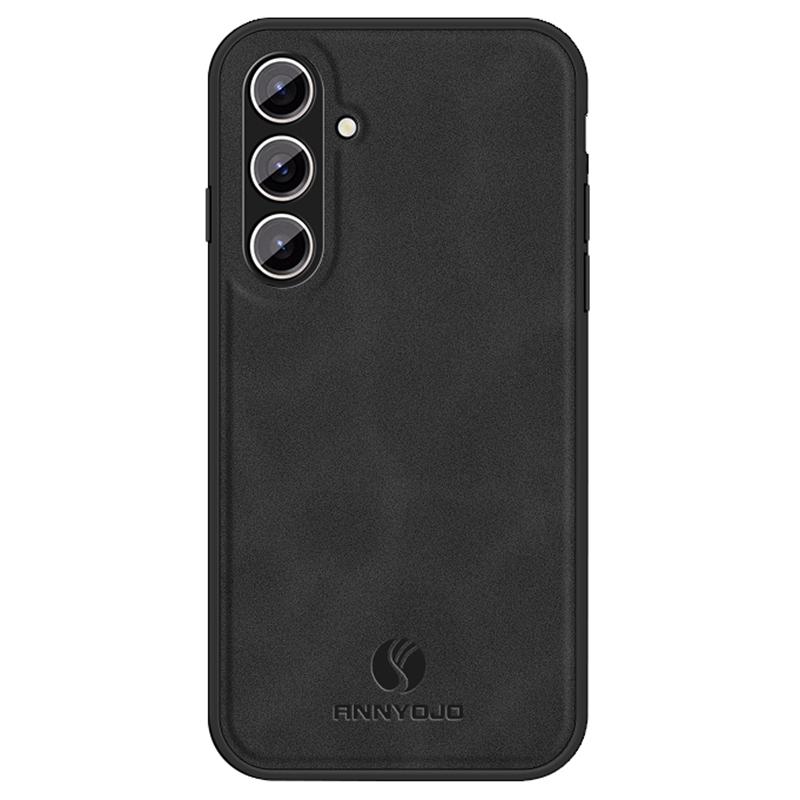 

ANNYOJO For Samsung Galaxy S24+ Case PU Leather+PC+TPU Drop-resistant Phone Cover C