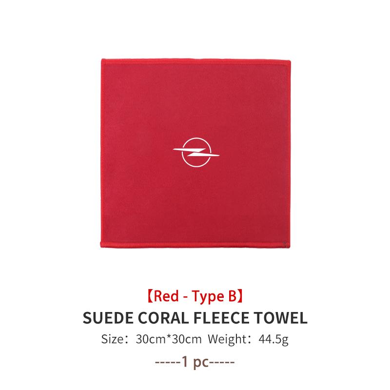 Car Wash Microfiber Towel Auto Emblem Cleaning Drying Rag Cloth For Opel Corsa Mokka Astra Cascada Adam Insignia Meriva Vectra