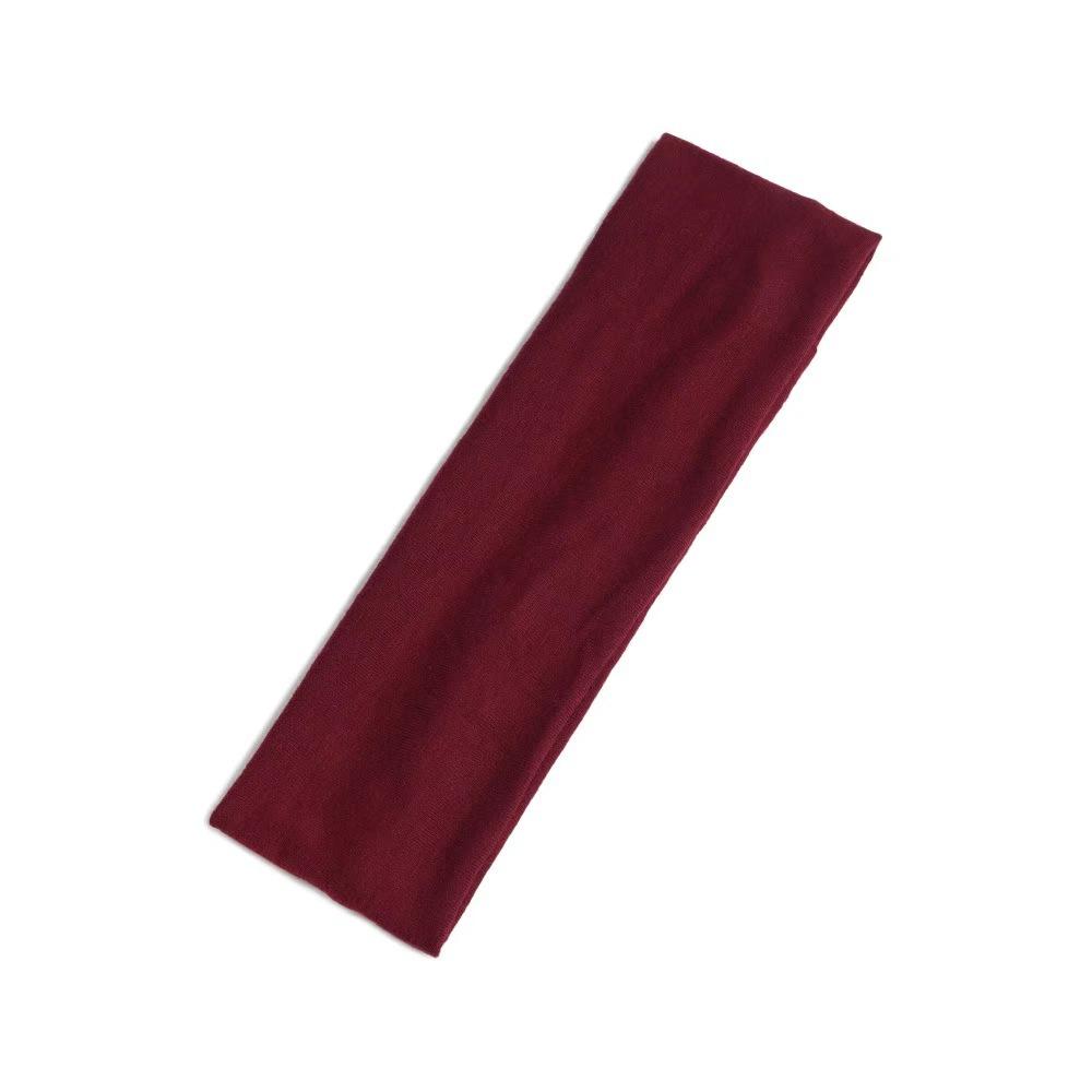 6Cm Wide Simple Basic Solid Color Sports Yoga Headband Running Antiperspirant Sweat Suction Men'S And Women'S Headband