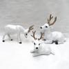 Small Deer Christmas Deer Ornaments Decoration Garden Miniatures Props New Year Xmas Elk Display Window Kids Gift