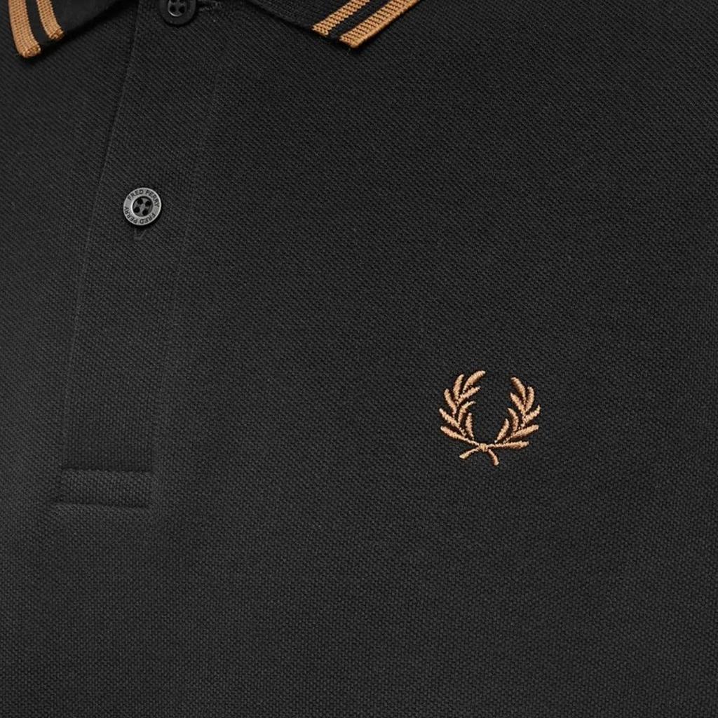Fred Perry Men's Double Tipped Collar Long-Sleeved Polo Shirt