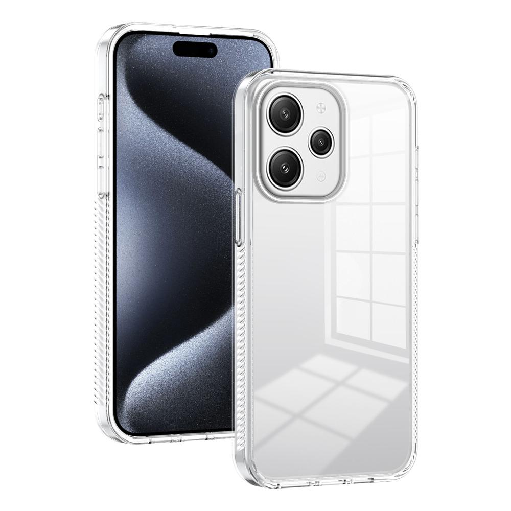 KEYSION Transparente Hülle für Redmi 12 4G 5G Weiches TPU+PC Rutschfest HD Klar Stoßfest Handyhülle für Xiaomi Redmi 12C