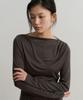 TOWAV Blur Drape Tee_Charcoal