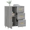 VidaXL Buffet sonoma gris 69,5x34x90 cm bois d'ingénierie 827898