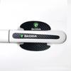 XOWS7 for Skoda Car Door Handle Bowl Protection Decals Emblem Sticker Badge Yeti Karoq Fabia 2 Rapid Kodiaq Superb Kamiq Octavia Tour