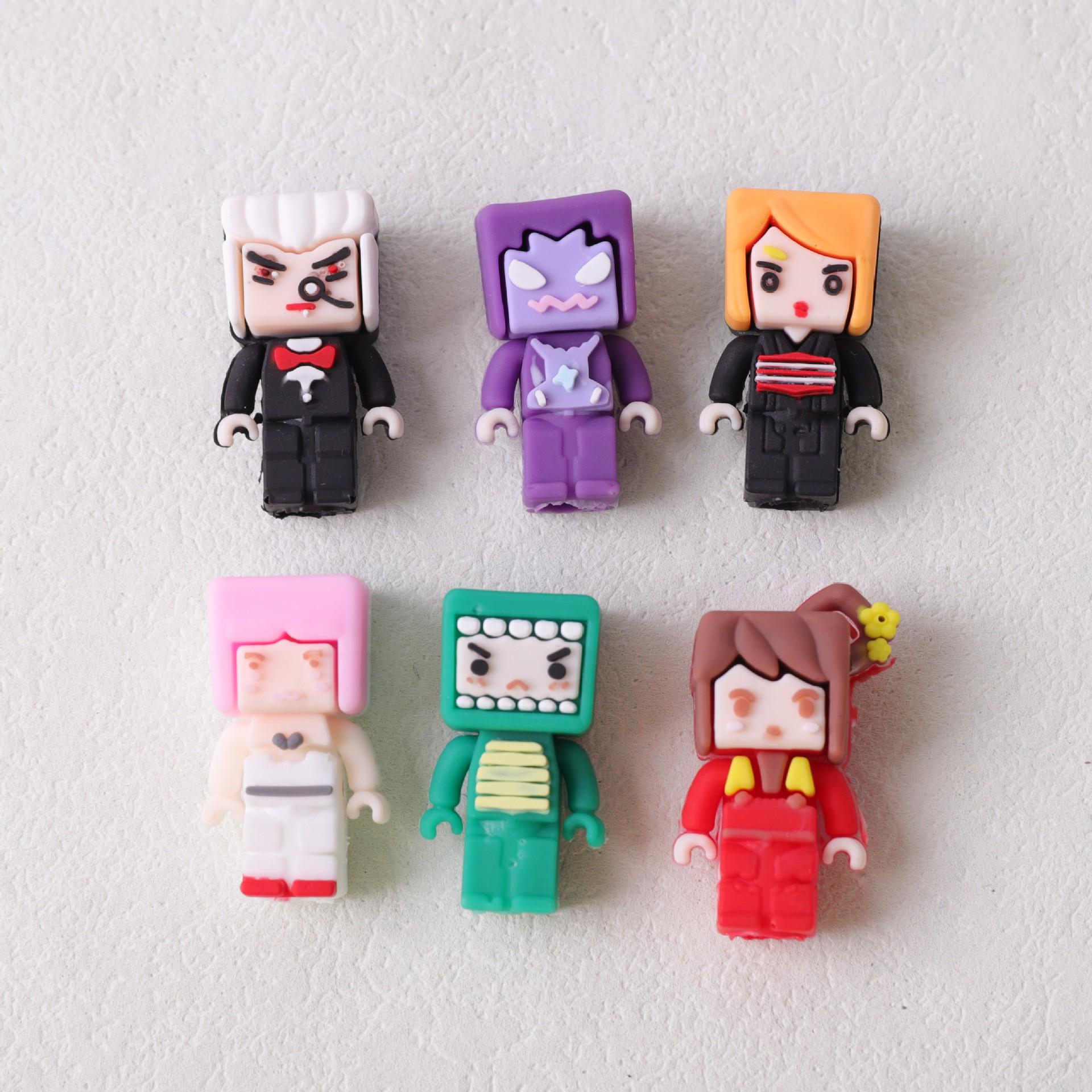 

Minecraft Cartoon Pen Cap Extender - PVC Soft Rubber Protective Sleeve