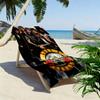 Guns&Roses Print Beach Towel, Large Soft Quick Dry Towel for Beach Camping Swimming