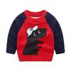 Boys Cartoon Knit Sweater Long Sleeve Pullover Soft Warm Casual Fashion Top Clothing for Toddler and Kids