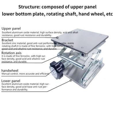 Aluminum Router Lift Table Woodworking Engraving Lab Lifting Stand Rack Lift Platform Woodworking Benches