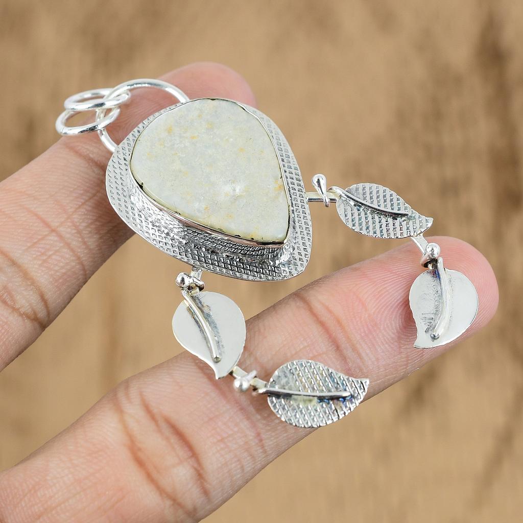 St Patrick Day Sale 925 Silver Natural Mother Of Pearl Unique Ethnic New Pendant