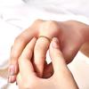 European American Romantic Ins Style Stainless Steel Gold-color Plated Zircon Gemstone Ring for Unisex Anniversary