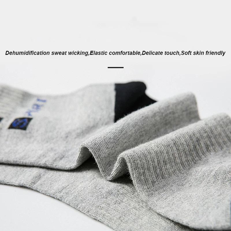 5/10 Paar Herren Bambusfaser Herbst Winter Herrensocken Atmungsaktiv Baumwolle Sportsocke Atmungsaktiv Deodorant Business Socken Größe 37-43