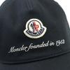Pristine MONCLER cap BASEBALL Adjuster Black series cotton J10913B00002 0U162 Used