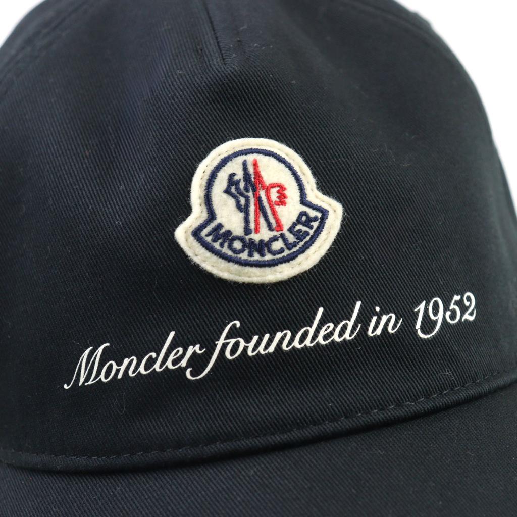 Pristine MONCLER cap BASEBALL Adjuster Black series cotton J10913B00002 0U162 Used