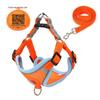 Reflective Breathable Suede Dog Harness and Leash Set for Small Dogs