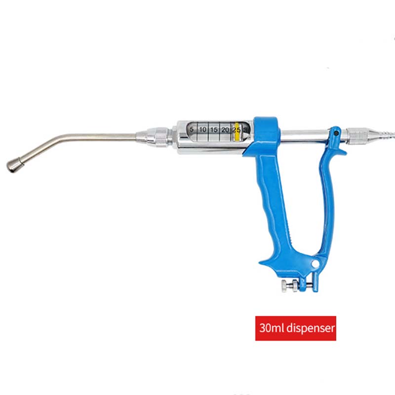 5/10/20/30/50ml Veterinary Metal Feeding Gun Continuous Drench Gun Sheep Cow Pig Goat Livestock Drenching Medication dispenser