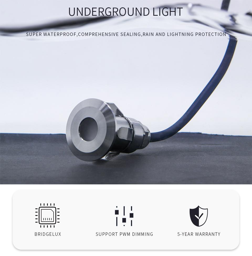 Mini LED IP68 Wasserdicht Edelstahl Poolleuchte DC12V 24V Treppen Durchgang Garten Terra Spots Unterirdische Leuchten