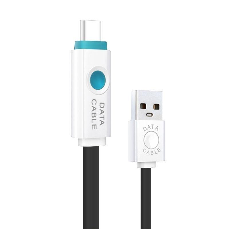 

Кабель USB 3.1 Type C USB-C с LED-подсветкой премиального качества для синхронизации данных и быстрой зарядки для телефонов Android чёрный